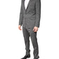 Gray Wool Single Breasted 2 Piece Suit