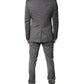 Gray Wool Single Breasted 2 Piece Suit