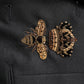 Black Bee Crown Embroidery 2 Piece Suit