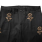 Black Bee Crown Embroidery 2 Piece Suit
