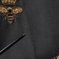 Black Bee Crown Embroidery 2 Piece Suit