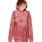 Pink Wash DG MILANO Hooded Pullover Sweater