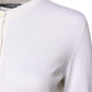 White Cashmere Crew Neck Top Cardigan Sweater