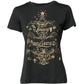 Black Cotton Round Neck Short Sleeve T-shirt