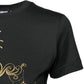 Black Cotton Round Neck Short Sleeve T-shirt