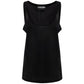 Black Silk Tank Top