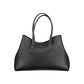 Black Polyester Women Handbag