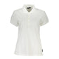 White Cotton Women Polo Shirt