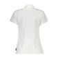 White Cotton Women Polo Shirt