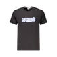 Black Cotton Men T-Shirt