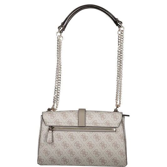 Gray Polyethylene Women Handbag