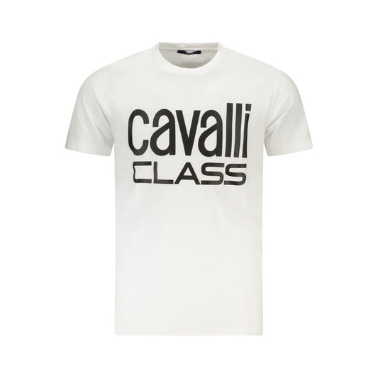 White Cotton Men T-Shirt