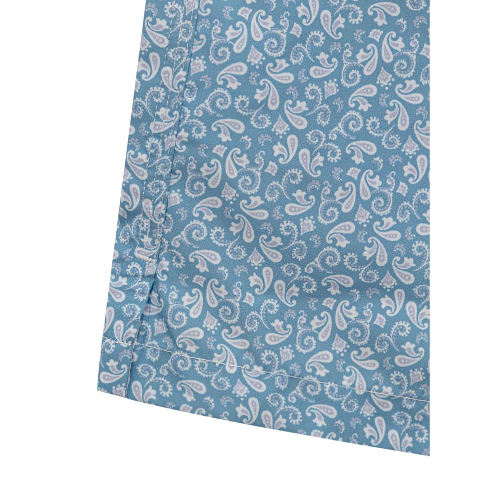 Light Blue Polyester Swimwear