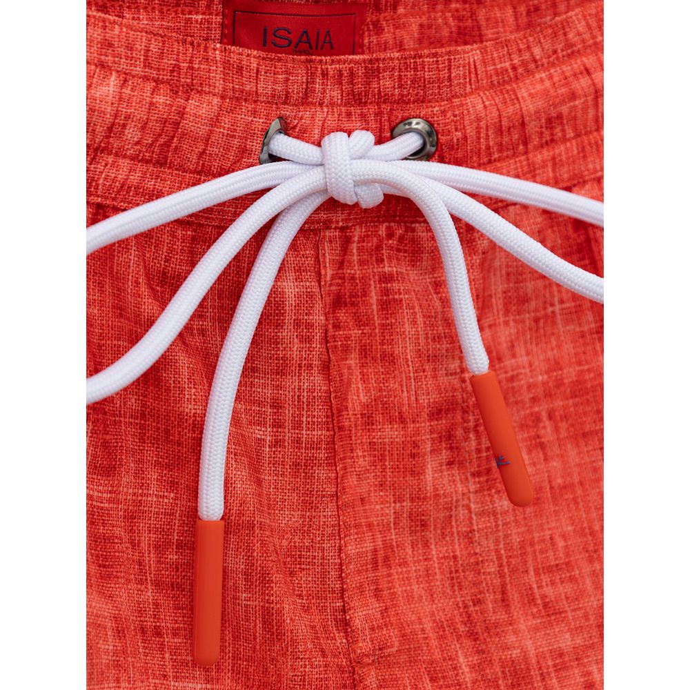 Red Polyester Swimwear