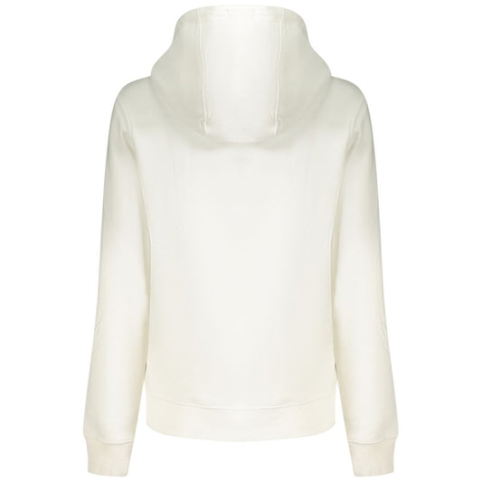 White Cotton Women's Hooded Sweater