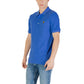 Blue Cotton Polo Shirt