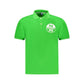 Green Cotton Men Polo Shirt
