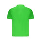 Green Cotton Men Polo Shirt