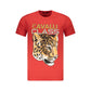 Red Cotton Men T-Shirt