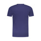 Blue Cotton Men T-Shirt