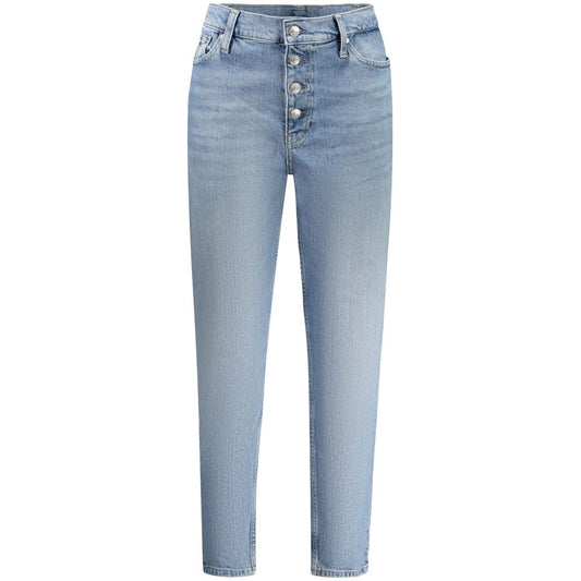 Light Blue Cotton Jeans & Pant