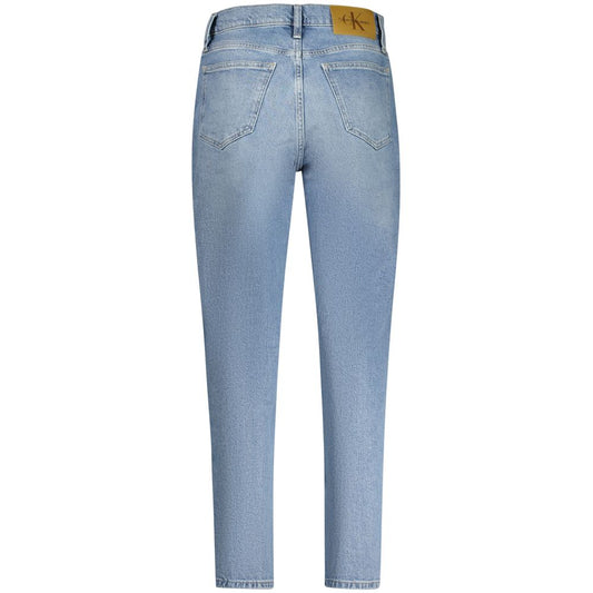 Light Blue Cotton Jeans & Pant