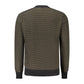 Black Cotton Men Sweater