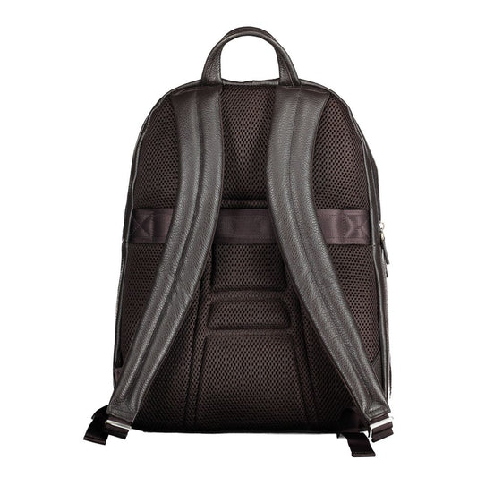 Brown Leather Men Backpack