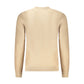 Beige Cotton Men Sweater