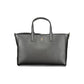 Black Polyester Women Handbag