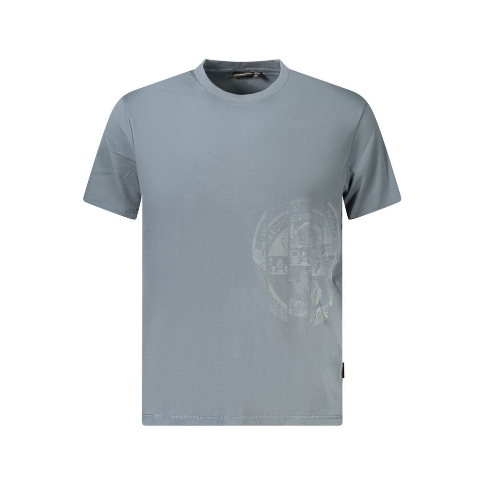 Gray Cotton Men T-Shirt