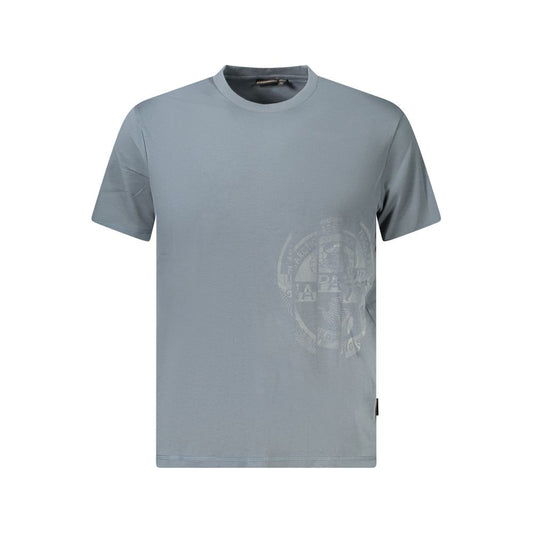 Gray Cotton Men T-Shirt