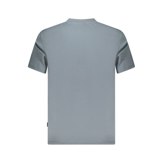 Gray Cotton Men T-Shirt