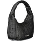 Black Polyethylene Women Handbag