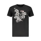 Black Cotton Men T-Shirt