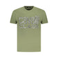 Green Cotton Men T-Shirt