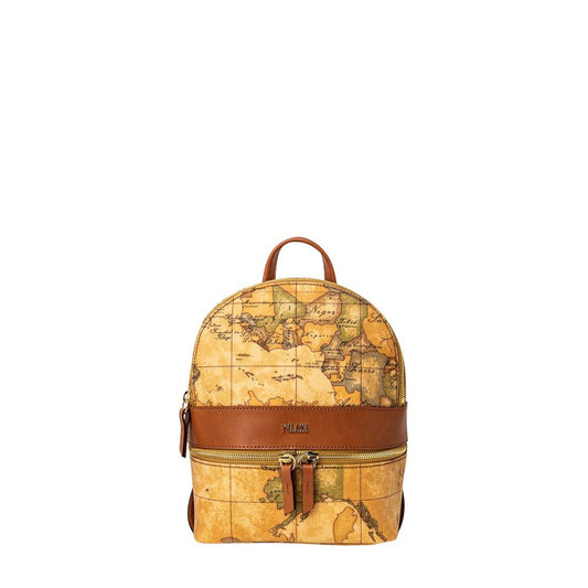 Beige Leather Backpack