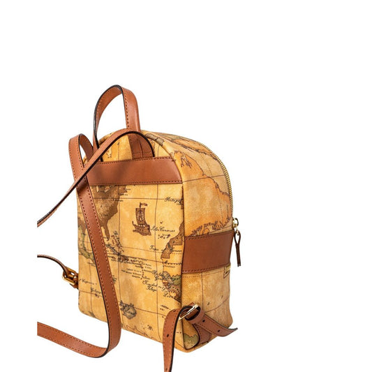 Beige Leather Backpack