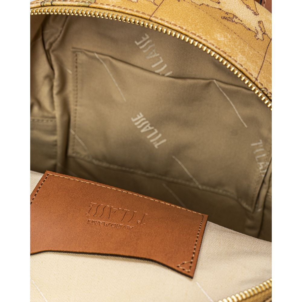 Beige Leather Backpack