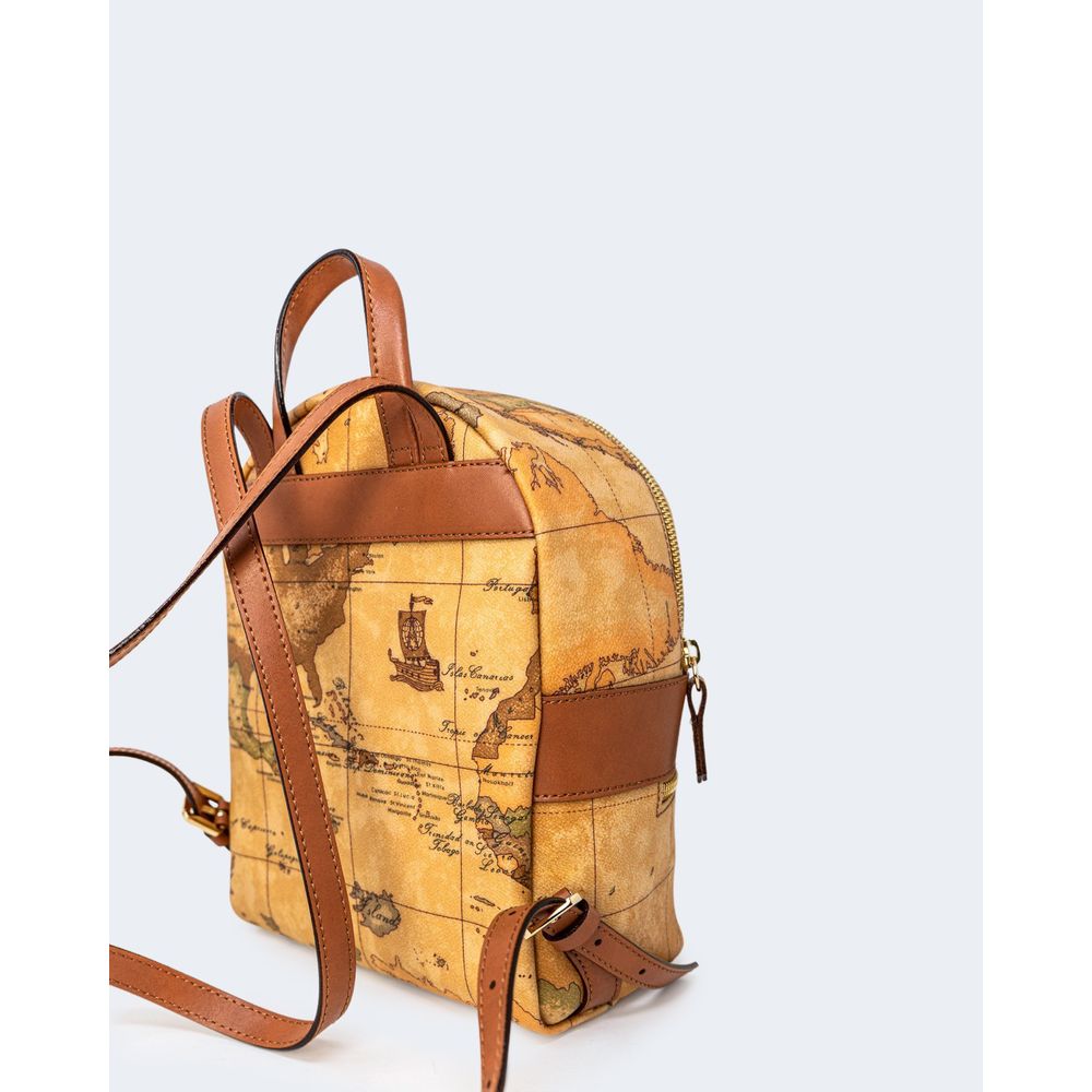 Beige Leather Backpack