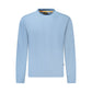 Light Blue Cotton Men Sweater