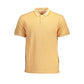 Orange Cotton Men Polo Shirt