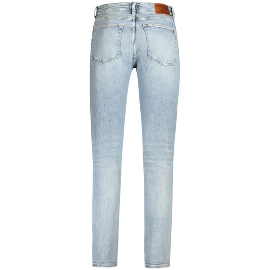 Light Blue Cotton Jeans & Pant