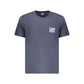 Blue Cotton Men T-Shirt
