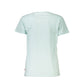 Light Blue Cotton Women T-Shirt