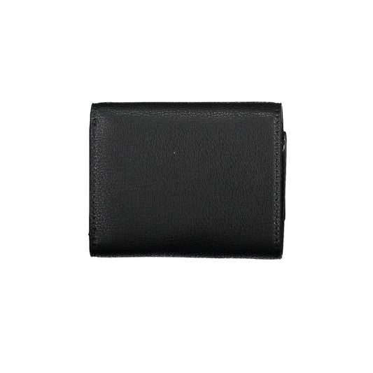 Black Polyester Women Wallet