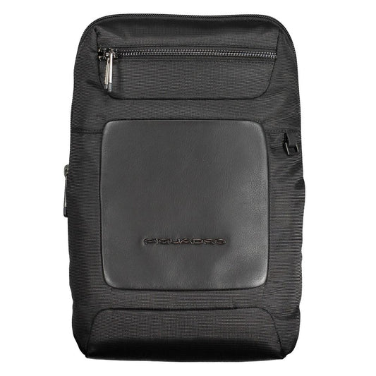 Black Recycled Polyethylene Men Shoulder Bag