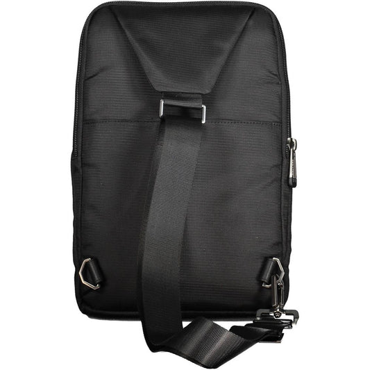 Black Recycled Polyethylene Men Shoulder Bag