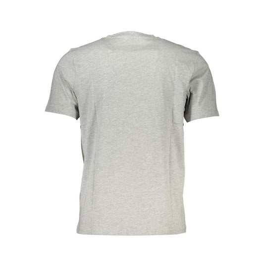 Gray Cotton Men T-Shirt