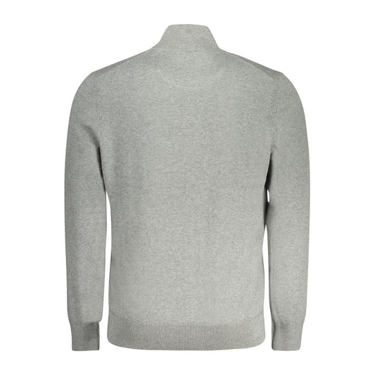 Gray Cotton Men Sweater